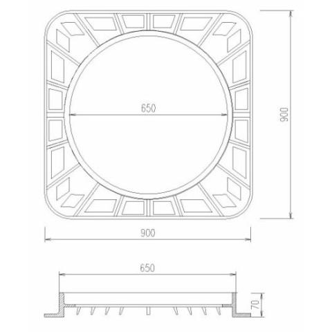 Bộ nắp hố ga TP-KVANT-05